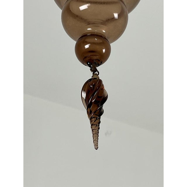 Venetian Murano Glass Pendant Lamp, 1940s For Sale - Image 7 of 8