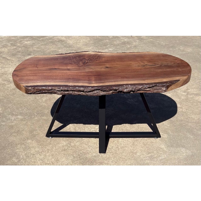2020s New Hand Crafted Black Walnut Coffee Table For Sale - Image 5 of 9