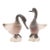 Pair of Vintage Italian Gino Cenedese Vetri Murano Frosted Glass Birds For Sale