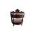 Brown Late 20th Century Pair of Marge Carson Demilune Side Tables / Nightstands Marble Top For Sale - Image 8 of 14