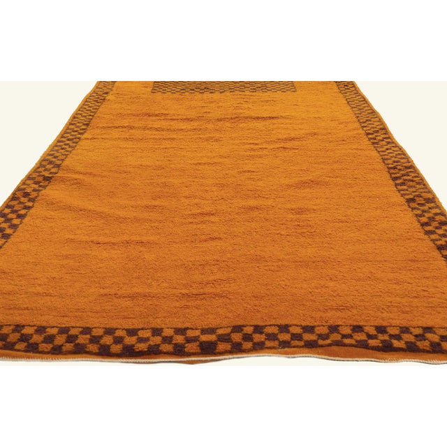 Berber Tribes of Morocco Vintage Taznakht Moroccan Rug, 04'04 X 18'10 For Sale - Image 4 of 11
