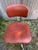 Metal Vintage Steelcase Rolling Burnt Orange Swivel Reclining Desk Chair For Sale - Image 7 of 12