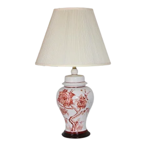 Vintage Chinese White Porcelain Jar Table Lamp