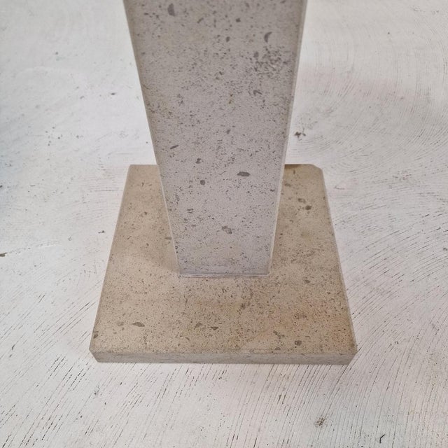 Italian Travertine Pedestals or Side Tables, 1980s, Set of 2 For Sale - Image 15 of 18