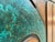 Copper Abstract Geometric Copper Wall Sculpture With Verdigris For Sale - Image 8 of 14