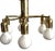 Hollywood Regency Space Age Brass Ceiling Light For Sale - Image 5 of 11