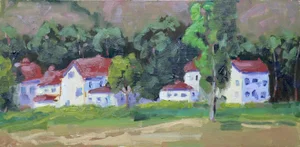 Fort Baker Plein Air Oil Painting Landscape