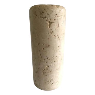 1960s Raymor Travertine Stone Vase For Sale