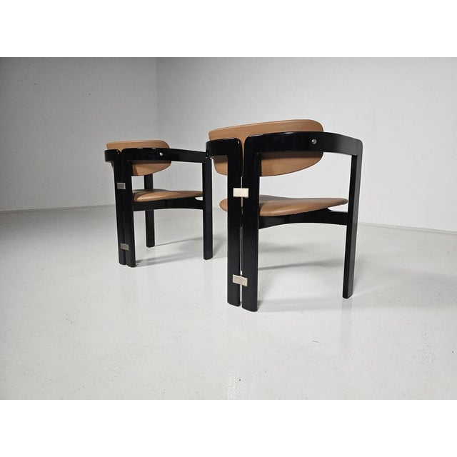Set of Pamplona Chairs attributed to Augusto Savini from Pozzi, 1960s For Sale - Image 4 of 9