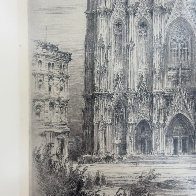 Antique German Paul Geissler Signed Original Etching Cologne Cathedral C. 1920 For Sale In Tampa - Image 6 of 12