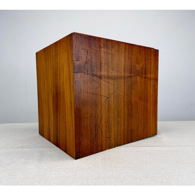 Brown Mid Century Modern Paul Mayen for Habitat Modular Teak Lp Vinyl Record Storage Box For Sale - Image 8 of 12