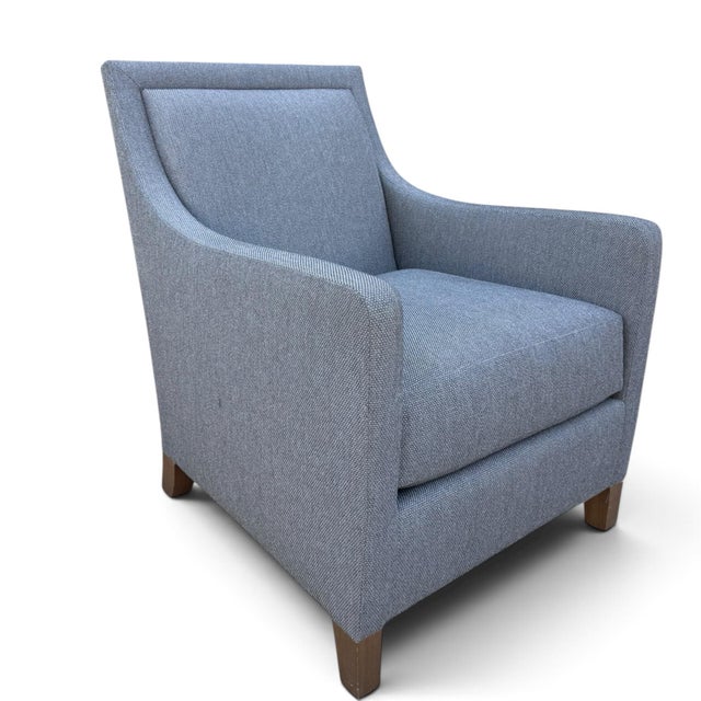 Ultra-comfortable club chair from sought-after designer Holly Hunt. Handmade in the US, the Percheron chair features an...