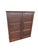 Brown Early 20th-Century Desktop Specimen & Document Cabinet With Working Key For Sale - Image 8 of 18