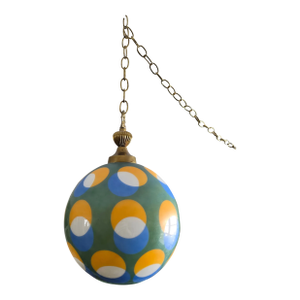 Vintage 60s Mid-Century Modern Hanging Globe Lamp