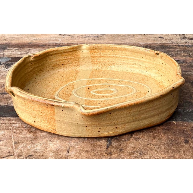 Late 20th Century Vintage Original Crimped Edge Serving Platter For Sale - Image 5 of 12