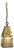 Arts and Crafts Brass Hall Lantern, 1920s For Sale