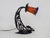 Art Deco Tulip Lamp Noverdy with Black Wrought Iron Base, 1930s For Sale - Image 11 of 11