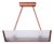 Mid-Century Chandelier in Beech and Milk Glass, Czech, 1950s For Sale