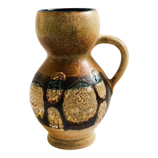 Lapid Israel Pottery Vase With Handle For Sale