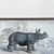 Wood Pair of antique engravings of Rhinoceroses signed Stewart and Lixars // set of two // custom framing // burlwood frames // collectible For Sale - Image 7 of 10