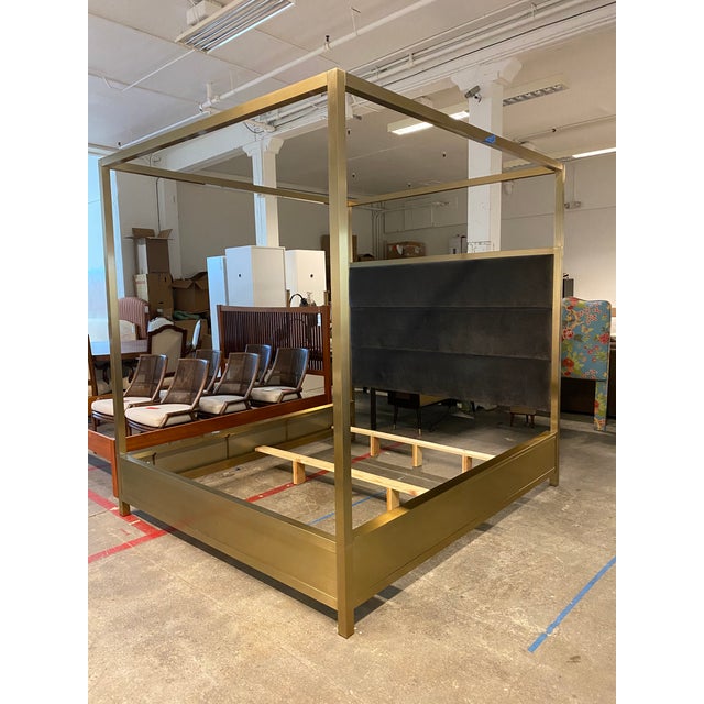 California King Size Universal Furniture Modern Harlow Canopy Bed