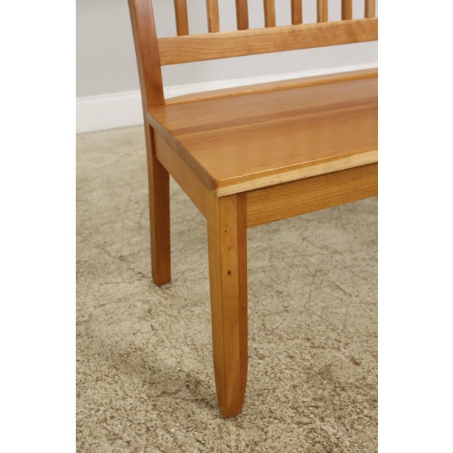 Wood Country Design Solid Cherry Bench or Settee For Sale - Image 7 of 11