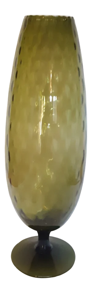 Large Vintage 1950s Empoli Green Vase