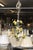 Cream Hand Painted 5-Light Tole Floral Chandelier, 1950s Italy For Sale - Image 8 of 14