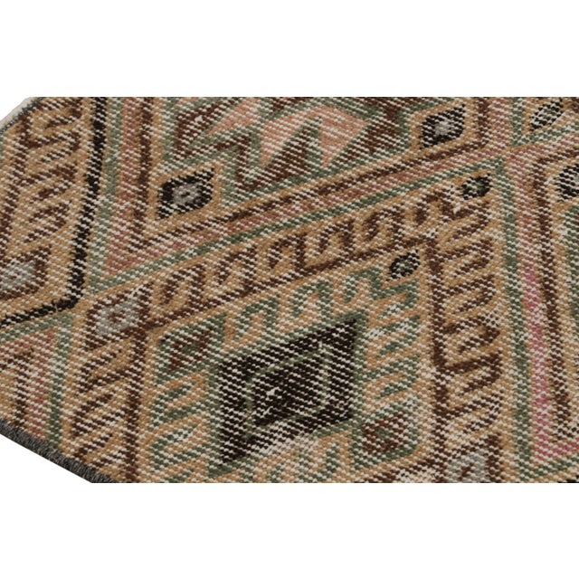 1960s Vintage Zeki Müren Runner With All-Over Tribal Geometric Patterns For Sale In New York - Image 6 of 7