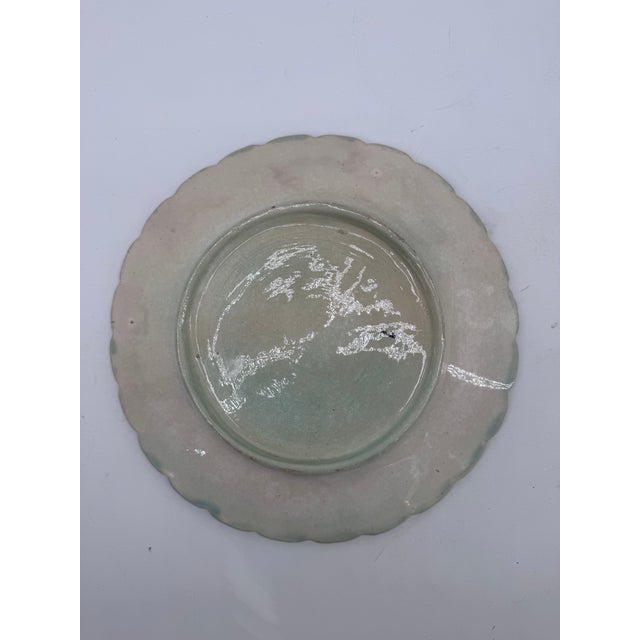 Late 19th Century French Majolica Asparagus Plate From Salins For Sale - Image 4 of 7