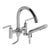 Contemporary Riobel Sylla Polished Nickel Two Hole Tub Filler For Sale