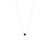 Modern 14k White Gold Blue Sapphire September Birthstone Pendant Necklace For Sale - Image 3 of 12
