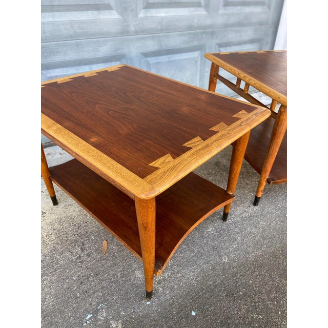 Lane Furniture Pair of Lane Acclaim Side Tables With Classic Dovetail Detail For Sale - Image 4 of 13