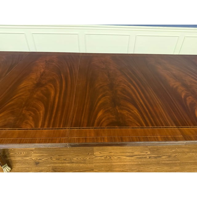 Traditional Mahogany Georgian Dining Table by Leighton Hall For Sale - Image 4 of 18