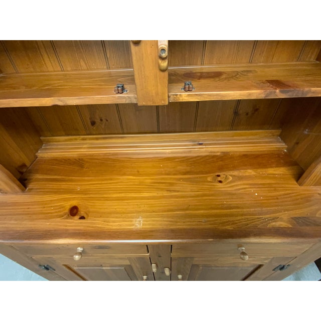 Brown Late 20th Century Ethan Allen Pine Cabinet For Sale - Image 8 of 14