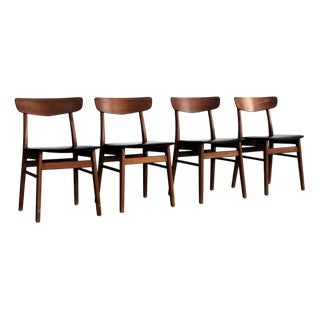 Vintage Dining Chairs, 1960s, Set of 4 For Sale
