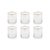 2020s Optic Rock Glasses with Gold Rim, Set of 6 For Sale - Image 5 of 5