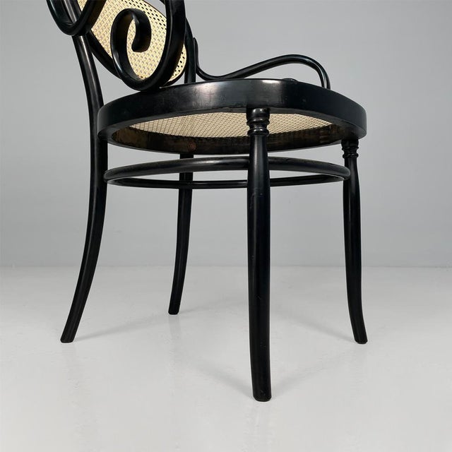 Italian Chairs in Straw and Wood for Sautto and Liberale, 1930s, Set of 6 For Sale - Image 11 of 13