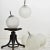 1950s Czech Glass Pendant Light For Sale - Image 5 of 6