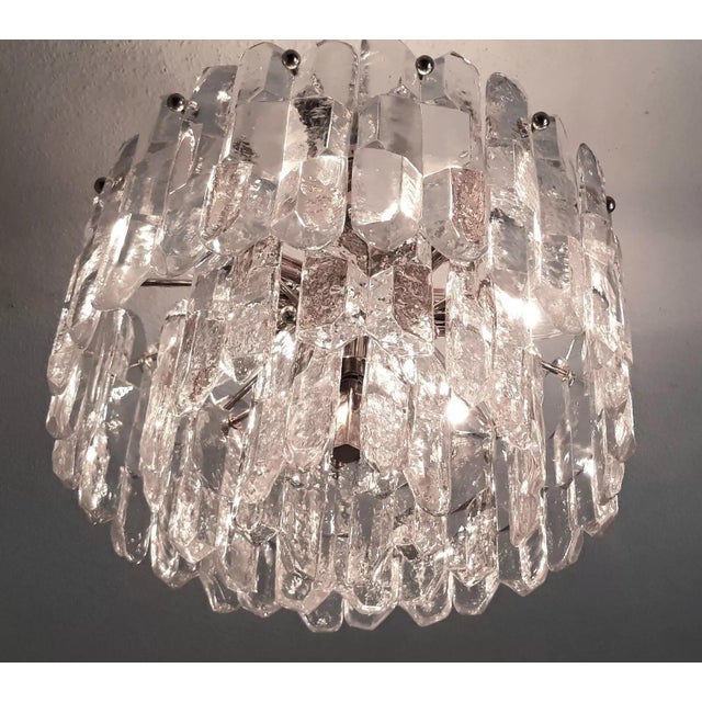 "Squid" Model 5457 Object: Ceiling lamp: 7 lights 7xe14 Age: circa 1970s Color/Material: Transparent / Glass / Metal Mass:...