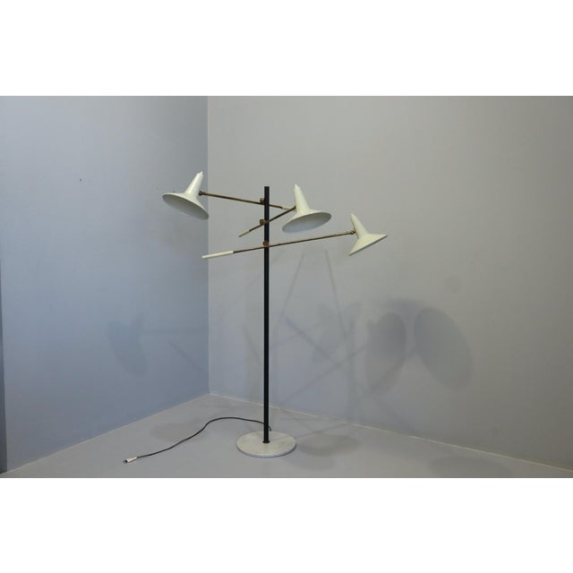Mid-Century Modern Vintage Adjustable Floor Lamp from Stilnovo Italia, 1950s For Sale - Image 3 of 18