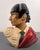 Pair Marwal by Brower Spanish Matador & Señorita Chalkware Bust Sculptures For Sale - Image 4 of 8