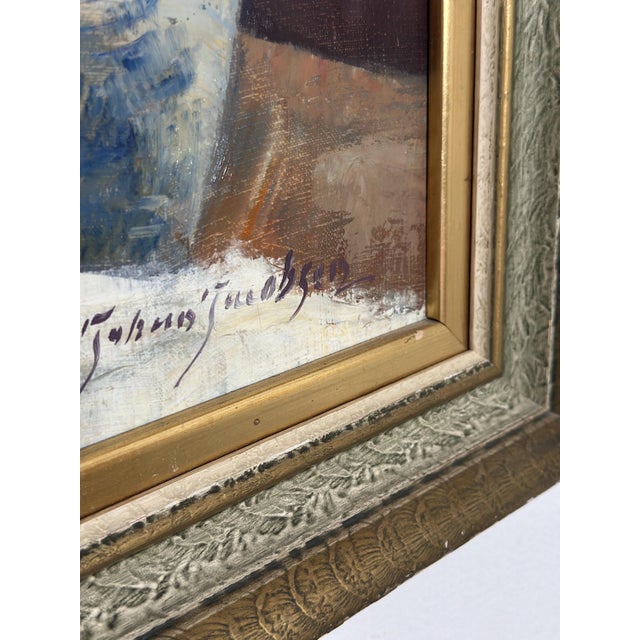 Johan Jacobsson, Tulips and Poppies, 1950s, Oil on Canvas, Framed For Sale - Image 8 of 18