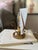 Mid-Century Italian Table Lamp with Glass Shade and Brass Finish For Sale - Image 5 of 15