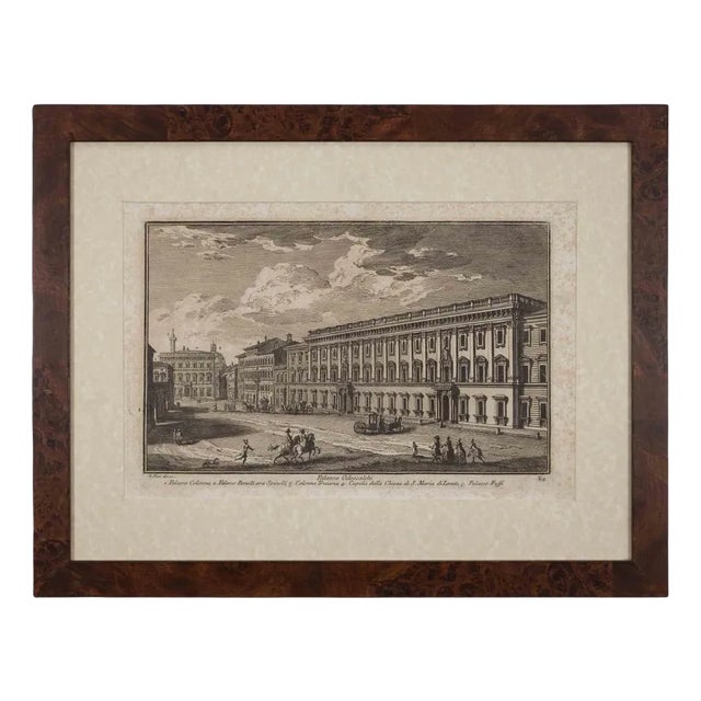 Giuseppe Vasi, Odescalchi Palace, Original Etching, 1754 For Sale
