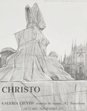 1975 Christo Javacheff Barcelona Lithograph Poster