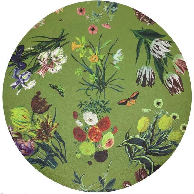 Modern Nicolette Mayer Flora Fauna Fontana 16" Round Pebble Placemat For Sale - Image 3 of 3