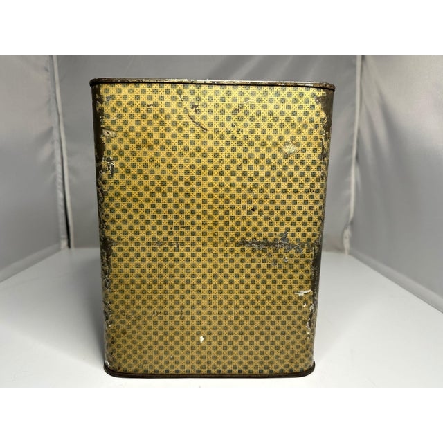 19th Century Antique Tin Litho General Store Canister: Spanish Mexico Theme For Sale - Image 5 of 10