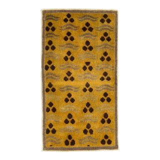 Galerie Shabab Collection Mid-20th Century Turkish Art Deco Throw Rug For Sale