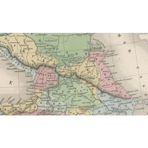 Paper Map of Asiatic Türkiye and the Caucasus Provinces, 1873 For Sale - Image 7 of 12